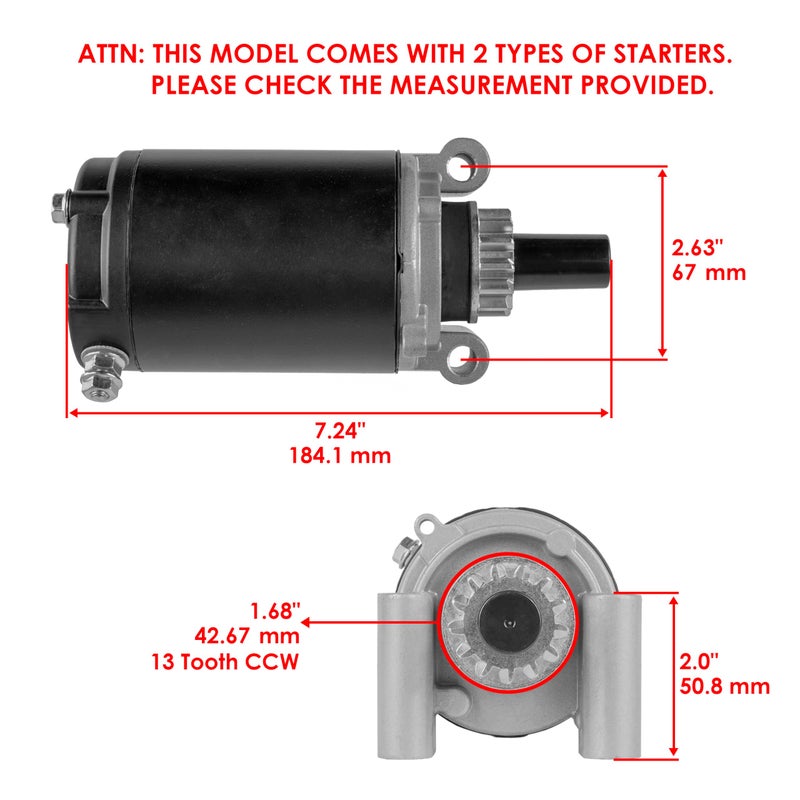 Caltric Starter Compatible With Kohler 1209822S 1209822 1209813S 1209813 1209808S - Image 2